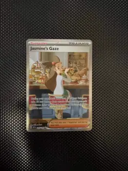 NM Pokemon Jasmine's Gaze 245/191 Sv08 Surging Sparks SIR Holo NM - Image 1
