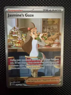 NM Pokemon Jasmine's Gaze 245/191 Sv08 Surging Sparks SIR Holo NM - Image 2