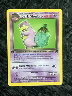 Pokemon TCG Dark Slowbro 29/82 First Edition Team Rocket Regular - NM(-)/LP(+) - Image 3