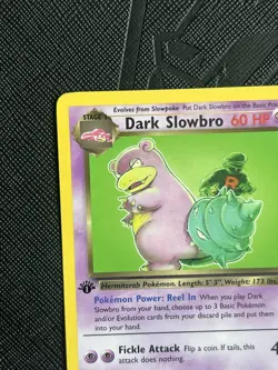 Pokemon TCG Dark Slowbro 29/82 First Edition Team Rocket Regular - NM(-)/LP(+) - Image 4