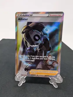 Pokemon TCG Allister Trainer Holo Full Art Rare Card 179/185 Vivid Voltage - Image 1