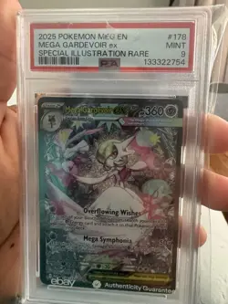 Pokemon Mega Gardevoir EX Special Illustration Rare 178/132 PSA MINT 9 - Image 1