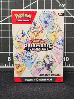 Pokemon TCG Scarlet & Violet Prismatic Evolutions Booster Bundle 6 Booster Packs 820650853210 - Image 1