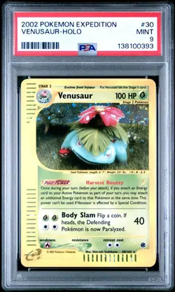 Pokemon Venusaur 030/165 - PSA 9 MINT - Expedition Base Set Vintage Rare! - Image 1