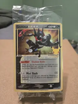 Pokemon Greninja Gold Star Promo SWSH144 Celebrations *Sealed* - Image 1