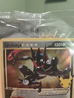 Pokemon Greninja Gold Star Promo SWSH144 Celebrations *Sealed* - Image 3