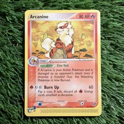 Arcanine 15/100 Non Holo Rare Pokemon EX Sandstorm MP - Image 1