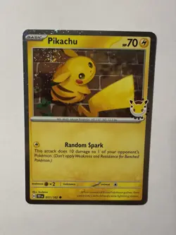 Pokemon Day 30th Anniversary - Pikachu 051 /162 Stamped 2026 Promo NM WITH SWIRL - Image 4