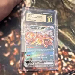 2023 Pokemon Japanese SV4a Charizard ex 115/190 Double Rare Holo CGC 10 - Image 1