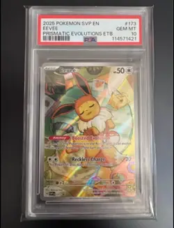 Pokemon Center Stamped Promo Eevee 173 Prismatic Evolutions PSA 10 GEM MINT - Image 1