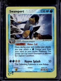 2003 Pokemon EX Ruby & Sapphire Swampert Reverse Holo #13/109 - Image 1