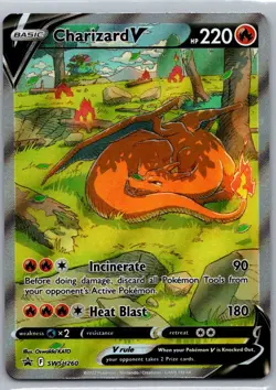 Pokemon TCG Charizard V SWSH260 SWSH Black Star Promos NM - Image 1