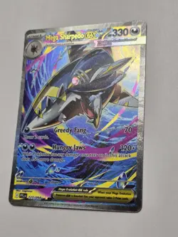 Pokemon TCG Mega Sharpedo ex 127/094 Phantasmal Flames Full ART SIR NM GEM - Image 2