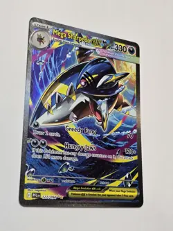 Pokemon TCG Mega Sharpedo ex 127/094 Phantasmal Flames Full ART SIR NM GEM - Image 3