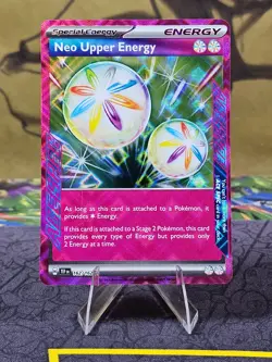 Neo Upper Energy 162/162SV05: Temporal Forces Ace Spec Holo Pokemon TCG NM - Image 1