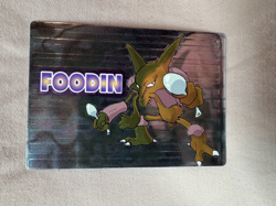 1999 Pokemon Japanese Meiji Embossed Promo Foil Alakazam/Foodin Mint NP - Image 1