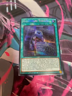 YUGIOH - NIGHTMARE THRONE - MP25 - SECRET RARE - NM - 1ST ED - Image 1