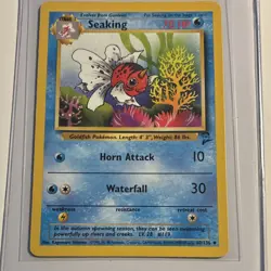Pokemon Seaking 70 HP Base Set 2 60/130 Uncommon 2000 Stage 1 Kagemaru Himeno - Image 1