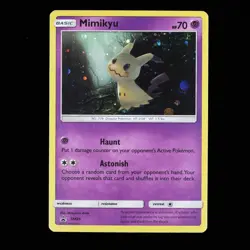 Pokemon TCG Mimikyu SM29 Black Star Promo Holo Sun Moon 2017 LP+ - Image 1