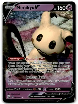 2021 Sword & Shield - Battle Styles Mimikyu V Basic/Rare Holo V #62 FOIL / HOLO - Image 1
