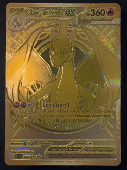 Mega Charizard Y ex ASC EN 294/217 GOLD Hyper Rare Pokemon Ascended Heroes - Image 2