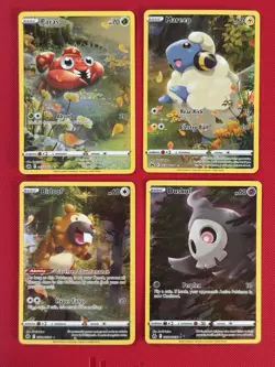 Pokemon Crown Zenith Galarian Gallery 4 Lot NM - Bidoof, Mareep, Paras, Duskull - Image 1