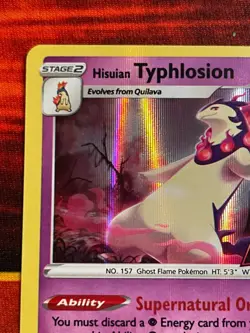 Hisuian Typhlosion 052/189 Pokemon Astral Radiance Stamped Gamestop Exclusive - Image 2