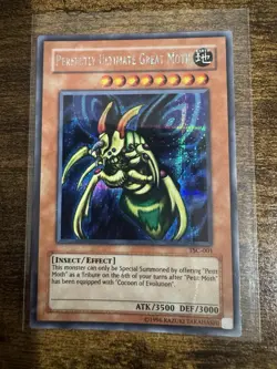 Yu-Gi-Oh! Perfectly Ultimate Great Moth TSC-001 Secret Rare Holo 3500 ATK 3000 … - Image 1