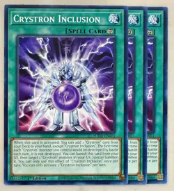 Yugioh! 3x Crystron Inclusion SUDA-EN061 Common 1st Ed NM - Image 1