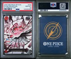 PSA 10 2025 ONE PIECE OP10 ROYAL BLOOD 019 DIVINE DEPARTURE ALT ART ENGLISH - Image 3