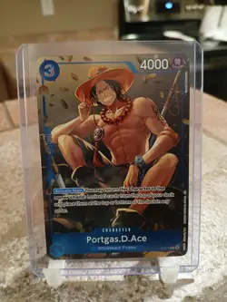 One Piece TCG Portgas D. Ace (Tin Pack Set Vol. 2) P-074 Promotion Card - Image 1