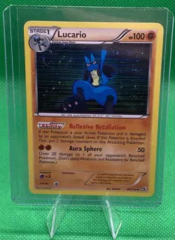 Lucario - Legendary Treasures (LTR) HoloFoil Printing Pokemon Card 80/113 - Image 1