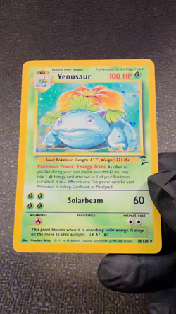 Pokemon Venusaur 015/102 Base Set 2 Holo Rare 100 HP English Card - Image 2