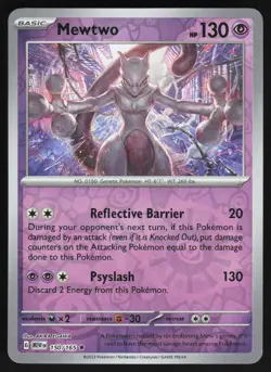 Mewtwo Rare Reverse Holo 150/165 NM SV: Scarlet & Violet 151 Pokemon Card - Image 1