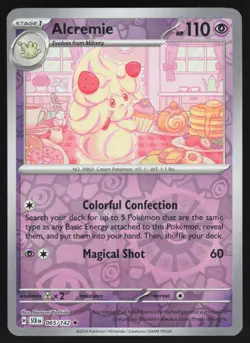 Alcremie Rare Reverse Holo 065/142 NM SV07: Stellar Crown Pokemon Card - Image 1