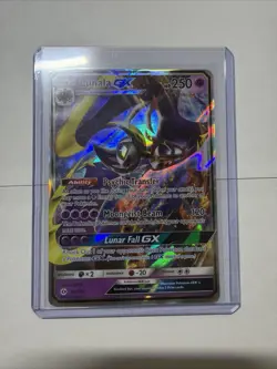 Pokemon TCG Lunala GX Full Art Ultra Rare Card Sun & Moon Base Set - Image 1