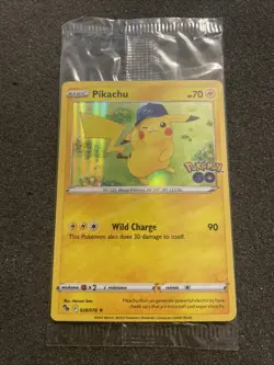 Pokemon/Pokemon GO Prerelease Pikachu Holo Foil Promo Card #028/078 Sealed - Image 1