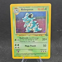 Pokemon TCG Nidoqueen 7/64 Jungle Holo Rare Unlimited Stage 2 HP90 Card - Image 1