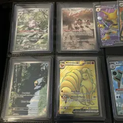 Pokemon 151 Holo Full Art Card Lot Giovannis Charisma Erika's Invitation Psyduck - Image 2