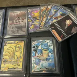 Pokemon 151 Holo Full Art Card Lot Giovannis Charisma Erika's Invitation Psyduck - Image 3