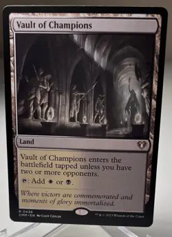 Magic MTG Vault of Champions - Commander Masters Near Mint & Un-Played Rare Land - Image 1