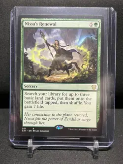 Nissa's Renewal MTG Magic 2021 Commander - NM - Image 1