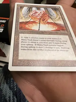 WOTC MtG 3rd Ed Mana Vault (R) NM - Image 2