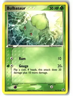 Bulbasaur ⭐ 55/112 Common FireRed & LeafGreen 2004 Pokemon NM - Image 1