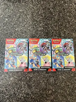 3x Journey Together Booster Bundle Lot Pokemon TCG New Sealed - Image 1