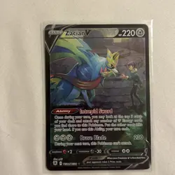 Pokemon TCG Zacian v TG21/TG30 NM Sword& Shield Astral Radiance Trainer Gallery - Image 2