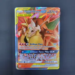 Pokemon TCG Charizard & Braixen GX 22/236 Tag Team Cosmic Eclipse Near Mint - Image 3