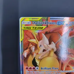 Pokemon TCG Charizard & Braixen GX 22/236 Tag Team Cosmic Eclipse Near Mint - Image 4
