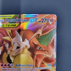 Pokemon TCG Charizard & Braixen GX 22/236 Tag Team Cosmic Eclipse Near Mint - Image 5