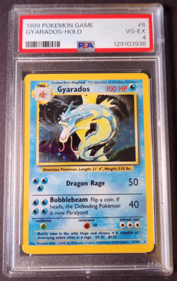 Pokemon TCG Gyarados #6/102 Base Set Unlimited, Holographic, Graded PSA 4, VG-EX - Image 3